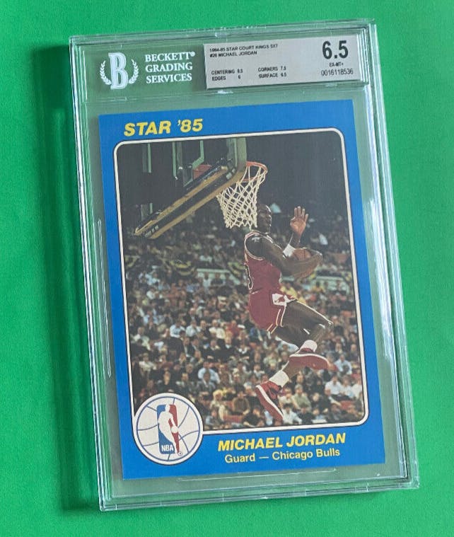 1984-85 Star Court Kings 5x7 Basketball #26 Michael Jordan RC Rookie HOF BGS 6.5