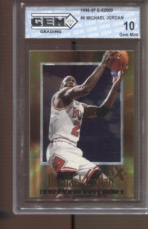 1996-97 Michael Jordan E-X2000 #9 Gem Mint 10 Chicago Bulls GOAT HOF MVP